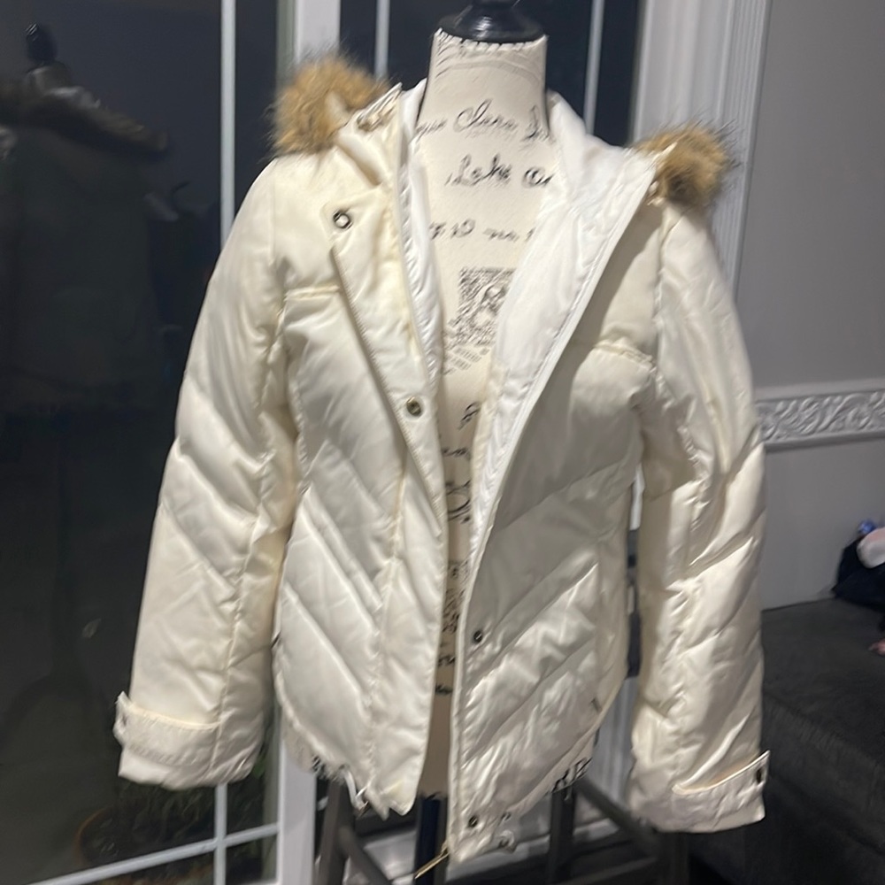 Off white puffer jacket 80% duck down 20%feathers